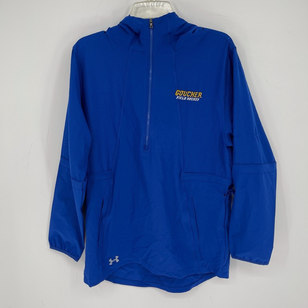 Under Armour Women's Blue Goucher Field Hockey HeatGear 1/2 Zip Hoodie Size S